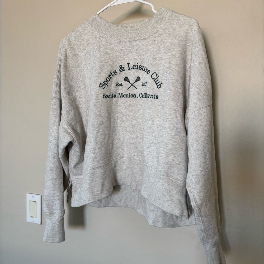 Abercrombie cropped crewneck